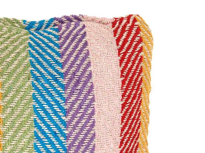 GIFTDECOR Coussin multicolore à rayures 47 x 47 cm