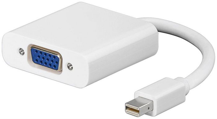 MicroConnect Adaptateur Mini DisplayPort vers VGA (MDPVGA) mâle/femelle 15 cm, Blanc, pour MacBook et PC vers projecteur/moniteur MicroConnect Adaptateur Mini DisplayPort vers VGA (MDPVGA) mâle/femelle 15 cm, Blanc, pour MacBook et PC vers projecteur/moniteur