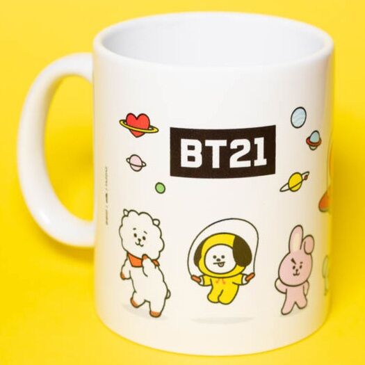 ERIK Tasse à café en céramique personnage BT21 - Capacité 330 ml - Pour lave-vaisselle et micro-ondes