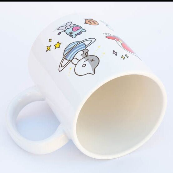 ERIK Tasse à café en céramique personnage BT21 - Capacité 330 ml - Pour lave-vaisselle et micro-ondes