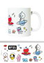 ERIK Tasse à café en céramique personnage BT21 - Capacité 330 ml - Pour lave-vaisselle et micro-ondes