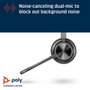 Poly Voyager 4320 MS Micro-casque Microsoft Teams Certifié Noir