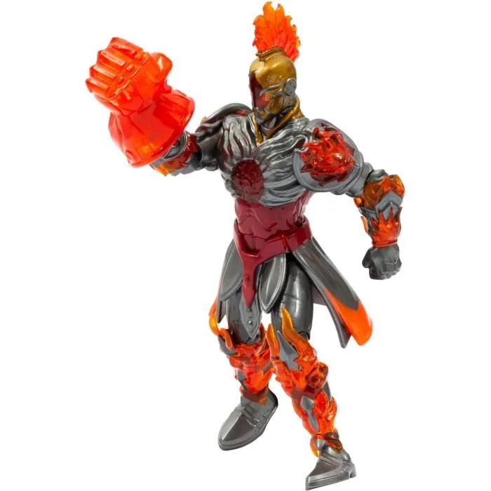 Gormiti Figurine Articulée Scion et Zane Fireon - Pack de 2 Gormiti du Feu 15 cm avec Armure Métallique - À partir de 4 ans