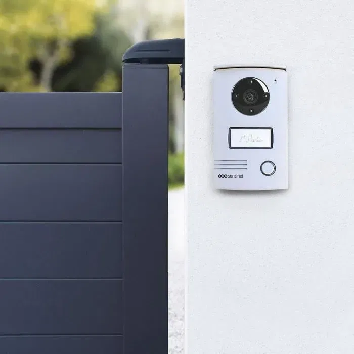 Scs Sentinel Interphone Vidéo Filaire SENTINEL VisioDoor 4.3+ - Moniteur Tactile 4.3", Vision Nocturne, Enregistrement, Angle 120°, Alliage Aluminium, Garantie 5 Ans