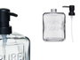 Berilo Distributeur de Savon Noir 570 ml Verre et Plastique 10 x 18 x 6 cm (Set de 6)
