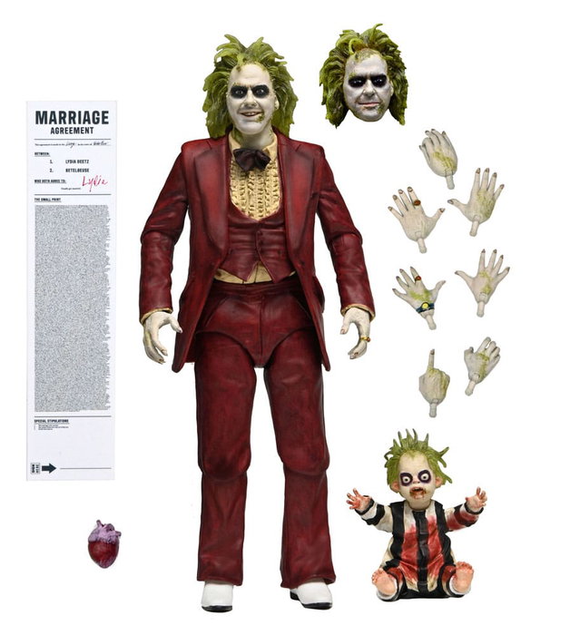 Beetlejuice Beetlejuice figurine Ultimate "Red Tuxedo" Beetlejuice 18 cm Beetlejuice Beetlejuice figurine Ultimate "Red Tuxedo" Beetlejuice 18 cm