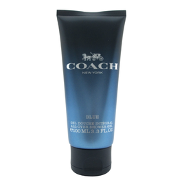 Coach Blue Gel Douche pour Barbe et Cheveux pour Hommes 100 ml