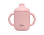 KioKids Ecofriendly Tasse d'Apprentissage en Silicone Souple, 120 ml, Résistante aux Températures Extrêmes, pour Bébé dès 4 Mois, Rosa