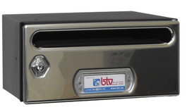 Mercurio Boîte aux lettres BTV MOD en acier inoxydable 245x250x124mm