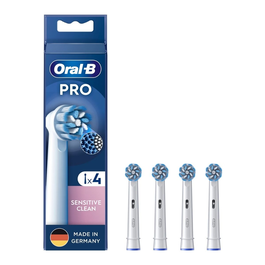 Oral-B Brossettes 4x Sensitive / 860809 Blanc Lot de 4 pour Brosse à Dents Électrique Sonic