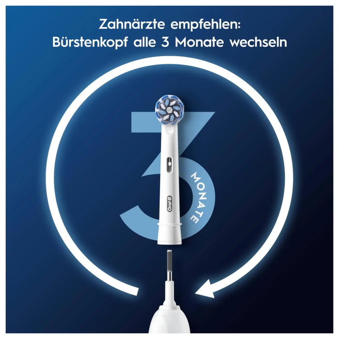 Oral-B Pack de 4 têtes de brosse à dents Sens - Blanc