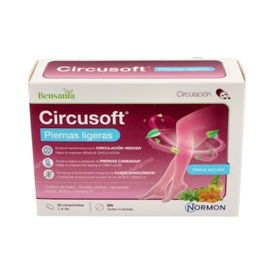 Circusoft Piernas Ligeras 60 Comprimés Jambes Légères Circusoft Piernas Ligeras 60 Comprimés Jambes Légères