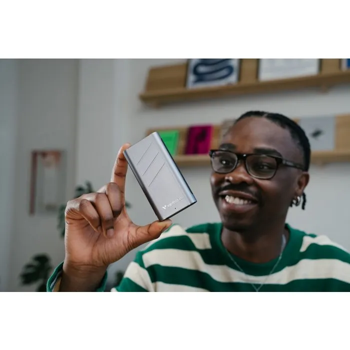 Verbatim SSD externe TurboMetal 1 To - Boîtier métallique robuste avec refroidissement actif pour performances durables