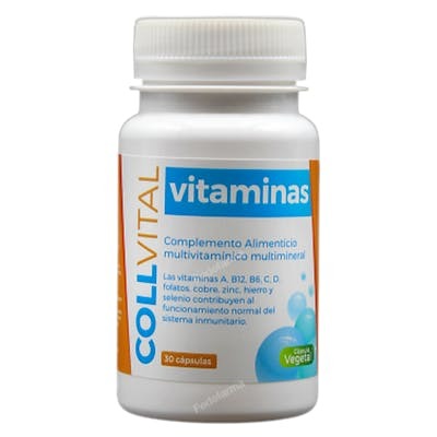 Collvital Vitaminas 30 Gélules Complément Alimentaire Capsules Collvital Vitaminas 30 Gélules Complément Alimentaire Capsules