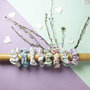 Cerdá Princess - Kit de 5 Accessoires pour Cheveux en Tissu avec Élastiques, pour Enfants (Multicolore)