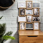 Home Deco Factory Cadre 12 Photos Blanc et Bois