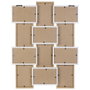 Home Deco Factory Cadre 12 Photos Blanc et Bois