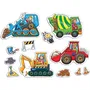 Orchard - Les tracteurs - Puzzle interactif pour enfants à partir de 3 ans avec camions, dés et éléphant - Jeu pour 2 joueurs ou plus