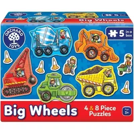 Orchard - Les tracteurs - Puzzle interactif pour enfants à partir de 3 ans avec camions, dés et éléphant - Jeu pour 2 joueurs ou plus