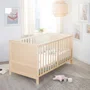 Roba - Lit bébé évolutif 'Easy Sleep' 70x140 cm - Bois naturel - Transformable en lit junior