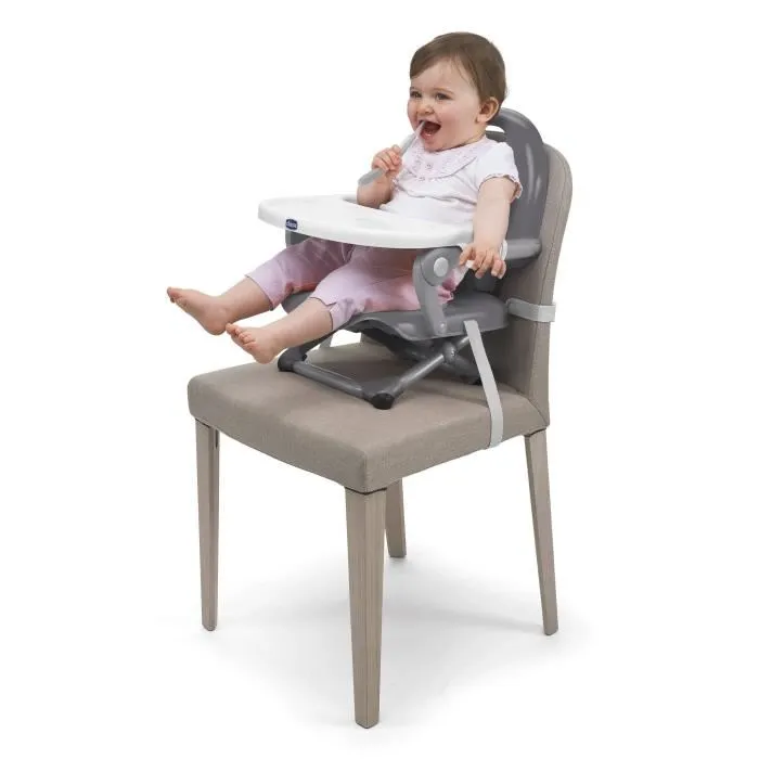 Chicco Rehausseur de Table Pocket Snack - Siège Bébé Ultra-Compact Léger avec Poignée et Plateau Amovible - Réglable en Hauteur - 6 à 36 Mois - Dark Grey Chicco Rehausseur de Table Pocket Snack - Siège Bébé Ultra-Compact Léger avec Poignée et Plateau Amovible - Réglable en Hauteur - 6 à 36 Mois - Dark Grey