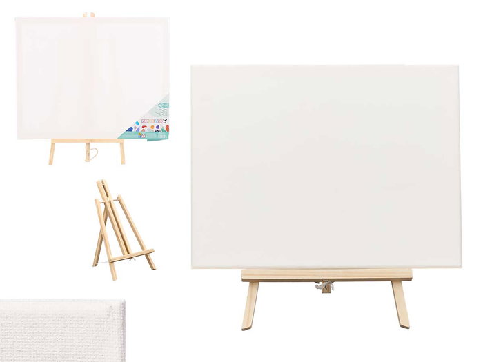 Pincello Châssis Toile 40x50 cm, Blanc, Bois (Set de 12) Pincello Châssis Toile 40x50 cm, Blanc, Bois (Set de 12)