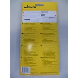 Wagner Kit de Nettoyage pour Pistolet à Peinture - Lot de 2 Brosses, 3 Goupillons et Pot de Graisse pour Lubrification Joints