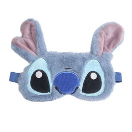 Cerdá Masque de nuit brodé Stitch - Masque pour dormir en polyester 100% - Bleu