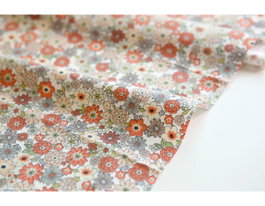 Dailylike Tissu coton garden fleurs 1,10m x 3m épaisseur 30C