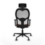 Piqueras y Crespo Chaise de Bureau Jorquera 1D036G2 Blanc Marron