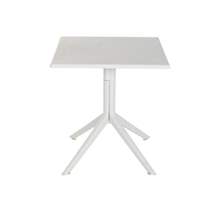 Table de Salle à Manger Home ESPRIT Gris Métal polypropylène 70 x 70 x 75 cm Table de Salle à Manger Home ESPRIT Gris Métal polypropylène 70 x 70 x 75 cm