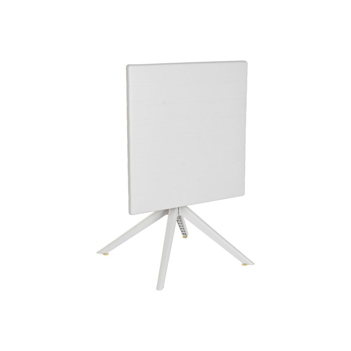 Table de Salle à Manger Home ESPRIT Gris Métal polypropylène 70 x 70 x 75 cm Table de Salle à Manger Home ESPRIT Gris Métal polypropylène 70 x 70 x 75 cm