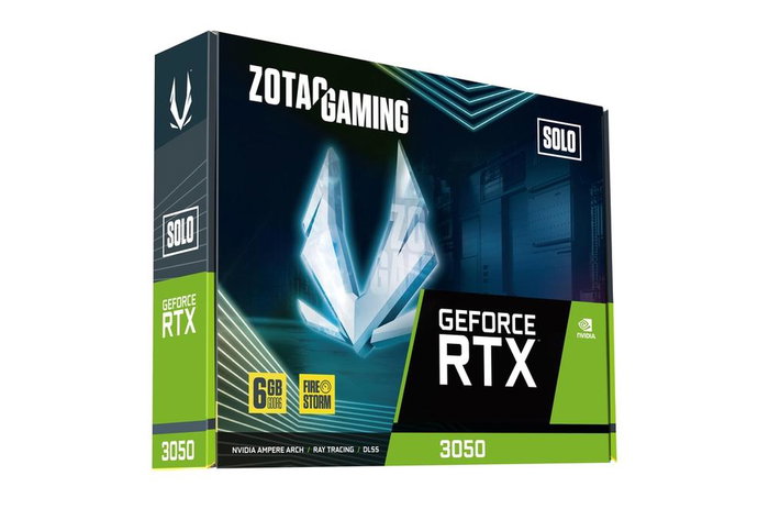 Zotac Gaming GeForce RTX 3050 6 Go GDDR6 Solo – Carte graphique compacte avec Ray Tracing et DLSS