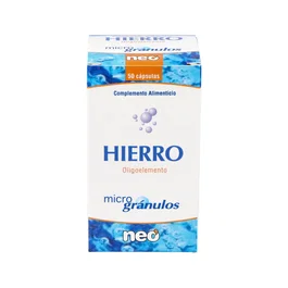 NEO Hierro microgranulos 50cap.