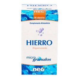 NEO Hierro Microgranulos Complément Alimentaire Fer 50 Gélules