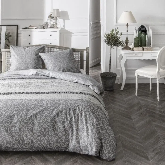 Today - Parure de lit Sunshine 2 personnes - Housse de couette 260x240 cm + 2 taies 63x63 cm - 100% Coton 57 fils/cm² Today - Parure de lit Sunshine 2 personnes - Housse de couette 260x240 cm + 2 taies 63x63 cm - 100% Coton 57 fils/cm²