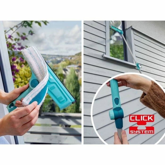 Leifheit Lave-vitres 4-en-1 avec housse microfibres 32 cm Leifheit Lave-vitres 4-en-1 avec housse microfibres 32 cm