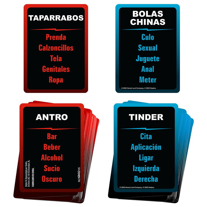 Hasbro - Jeu de Société Tabú Sin Censura Version Adulte G0432 (Espagnol) - Jeu de Party pour Groupes