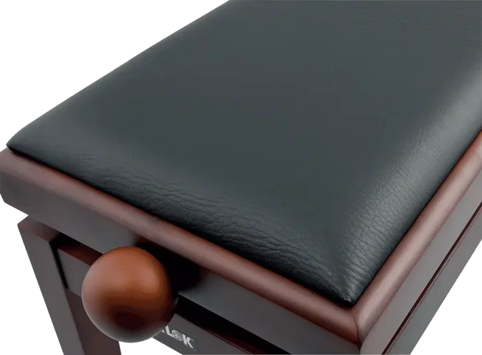 QUIKLOK Banquette Piano Deluxe PB100 Bois Noyer/Noir Mat