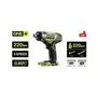Ryobi R18ID3-0 Visseuse à chocs 18V ONE+ avec 3 modes de couple (40, 120, 220 Nm) et emmanchement hex 1/4, idéale vissage dévissage et montage terrasse