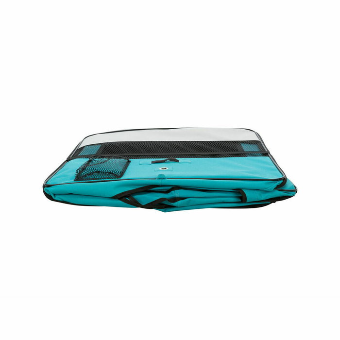 Trixie Enclos avec filet/base Ø 150 × 65 cm - Turquoise / Gris clair