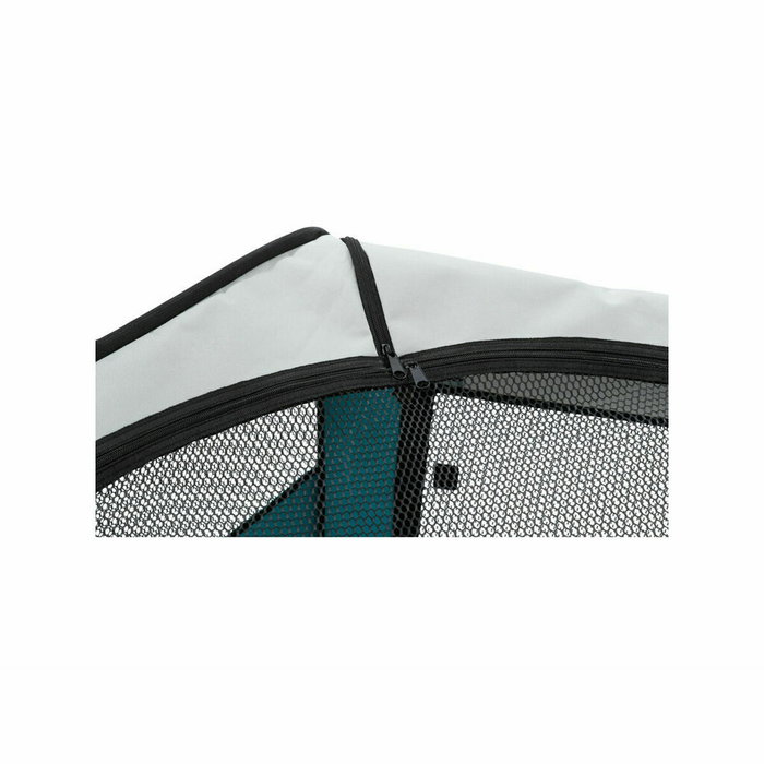 Trixie Enclos avec filet/base Ø 150 × 65 cm - Turquoise / Gris clair