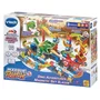 VTech Marble Rush Dino Adventures Magnetic Set XL400E - Circuit de billes magnétiques avec dinosaures - 100 pièces et 10 billes - Version française