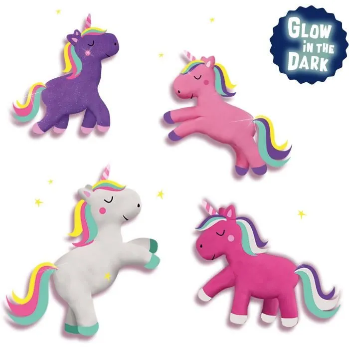 Ses Creative Pâte à modeler licorne sans gluten 4x90 g - Kit pour créer de magnifiques licornes