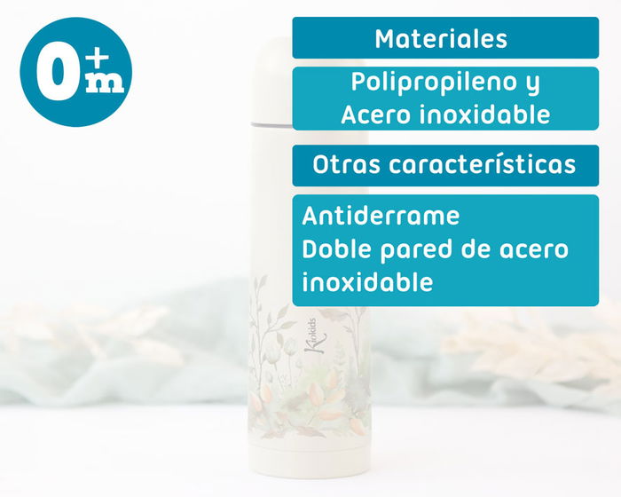 KioKids Thermos Isolant 500 mL Beige - Isotherme Inox, 24h Froid / 12h Chaud, Anti-Goutte, Bouchon Étanche et Large Ouverture, Collection Honey KioKids Thermos Isolant 500 mL Beige - Isotherme Inox, 24h Froid / 12h Chaud, Anti-Goutte, Bouchon Étanche et Large Ouverture, Collection Honey