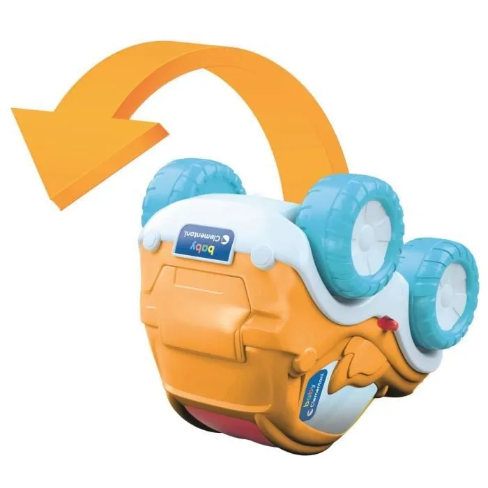 Clementoni Galipette - Voiture télécommandée interactive avec pirouettes, effets sonores et comptines - Jouet éducatif RC pour enfants à partir de 3 ans