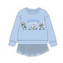 Cerdá Sweat-shirt French Terry Tul Stitch - Taille 8 ans - Couleur Bleu Clair