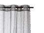 Giftdecor Rideau Voilage Gris Foncé 140x260 cm (Set de 6)