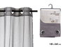 Giftdecor Rideau Voilage Gris Foncé 140x260 cm (Set de 6)