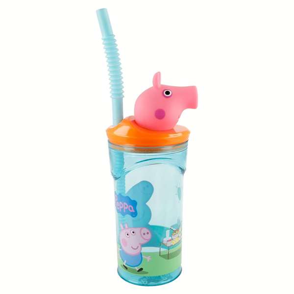 Stor Vaso Goûté enfant 360 ml avec figurine 3D Peppa Pig - Verre à boire